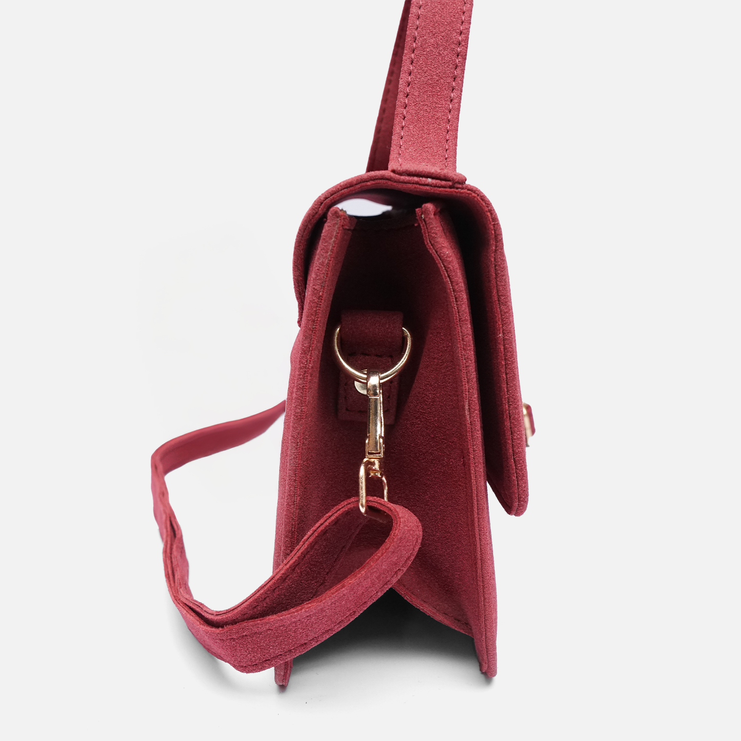 Crimson Minimalist Shoulder & Crossbody Bag