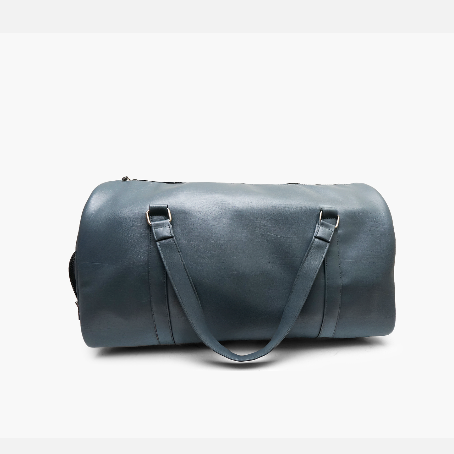 Steel blue duffle bag