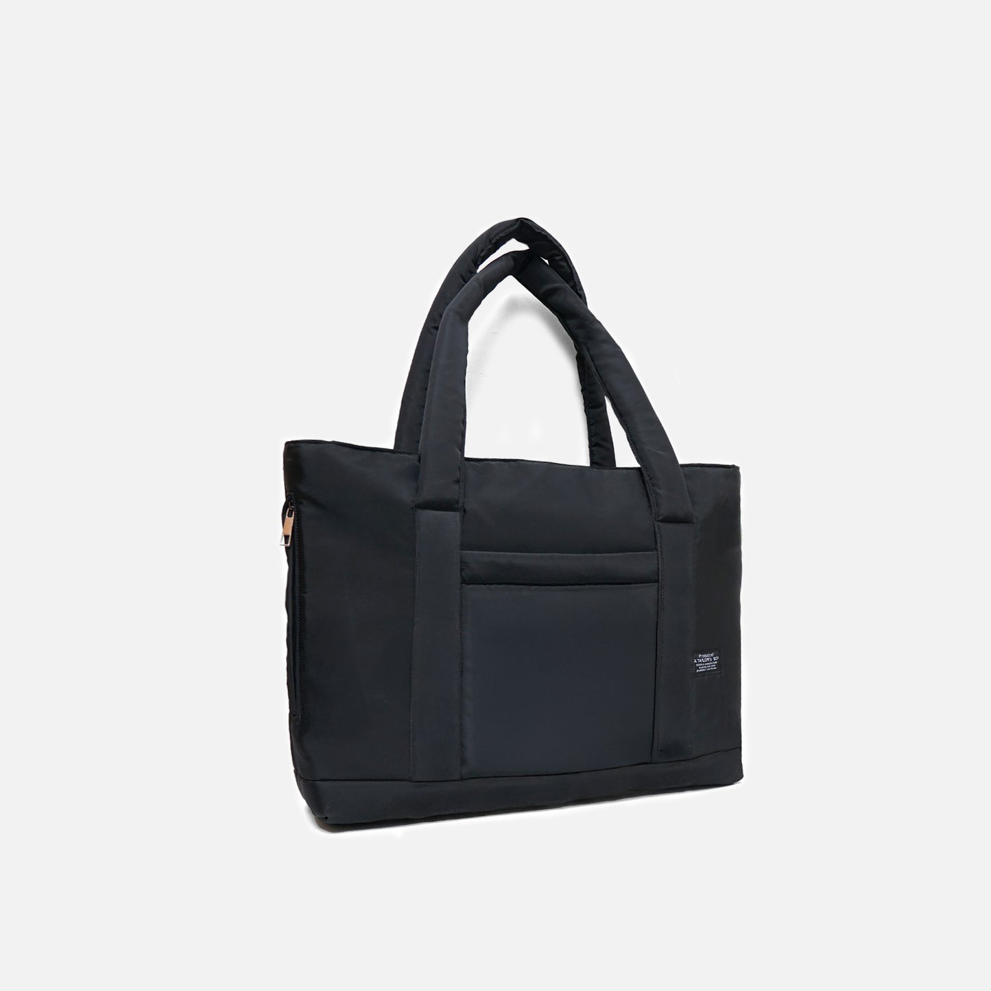 Black puffy tote