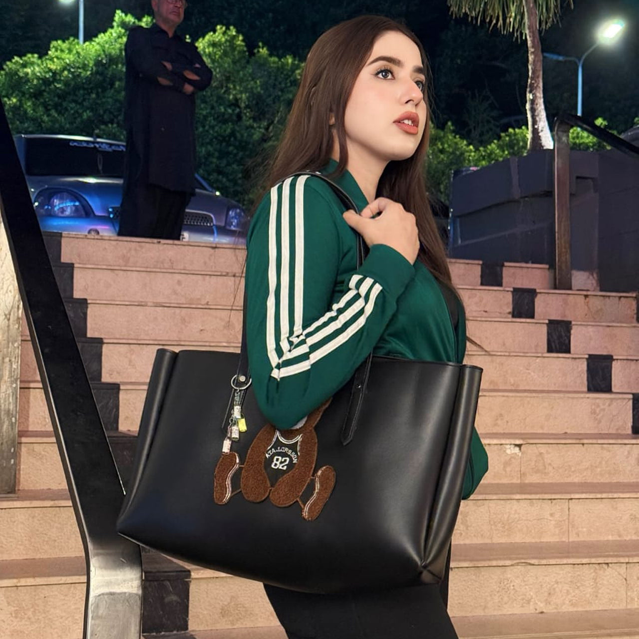 Black Teddy Tote bag