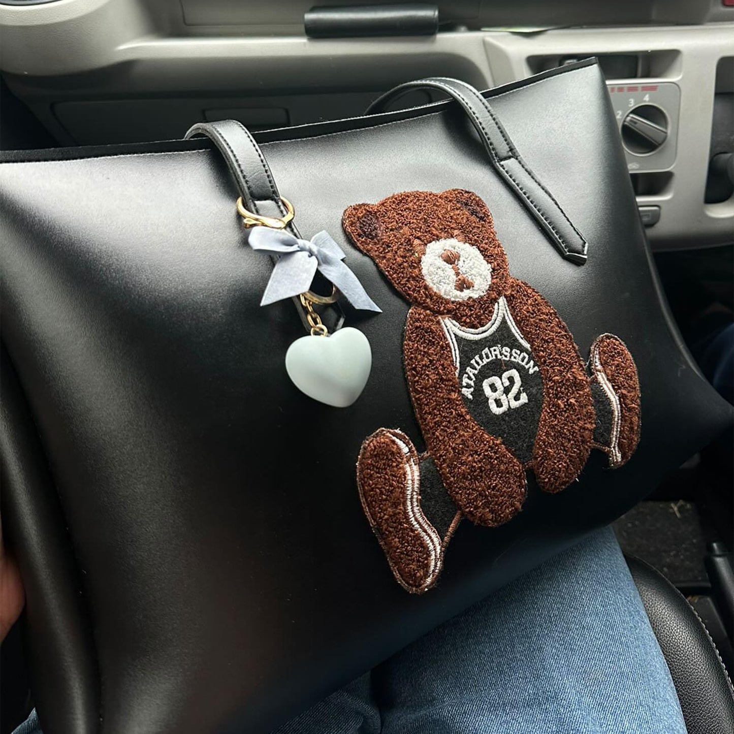 Black Teddy Tote bag