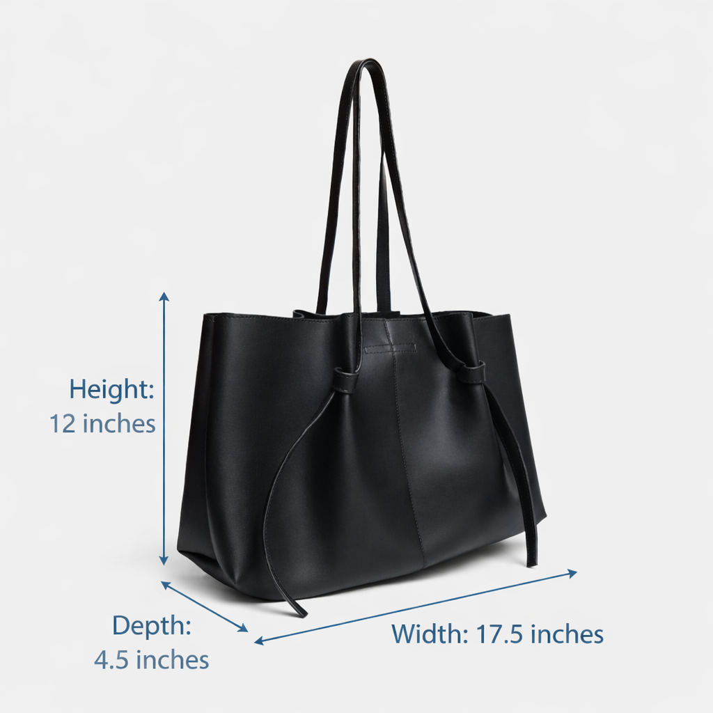 premium black tote bag by A Tailor Son