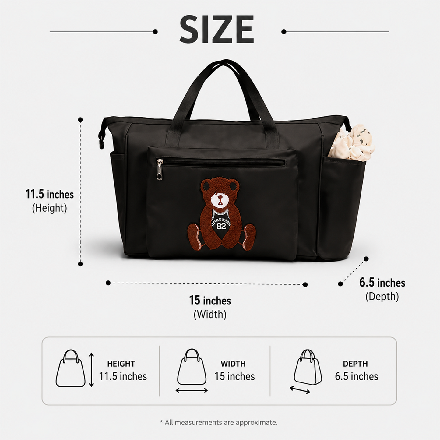 Black Baby bag