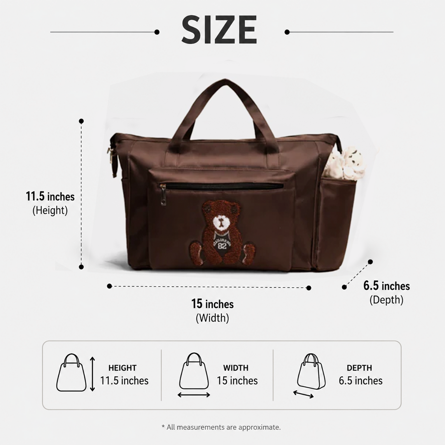 Brown Baby bag