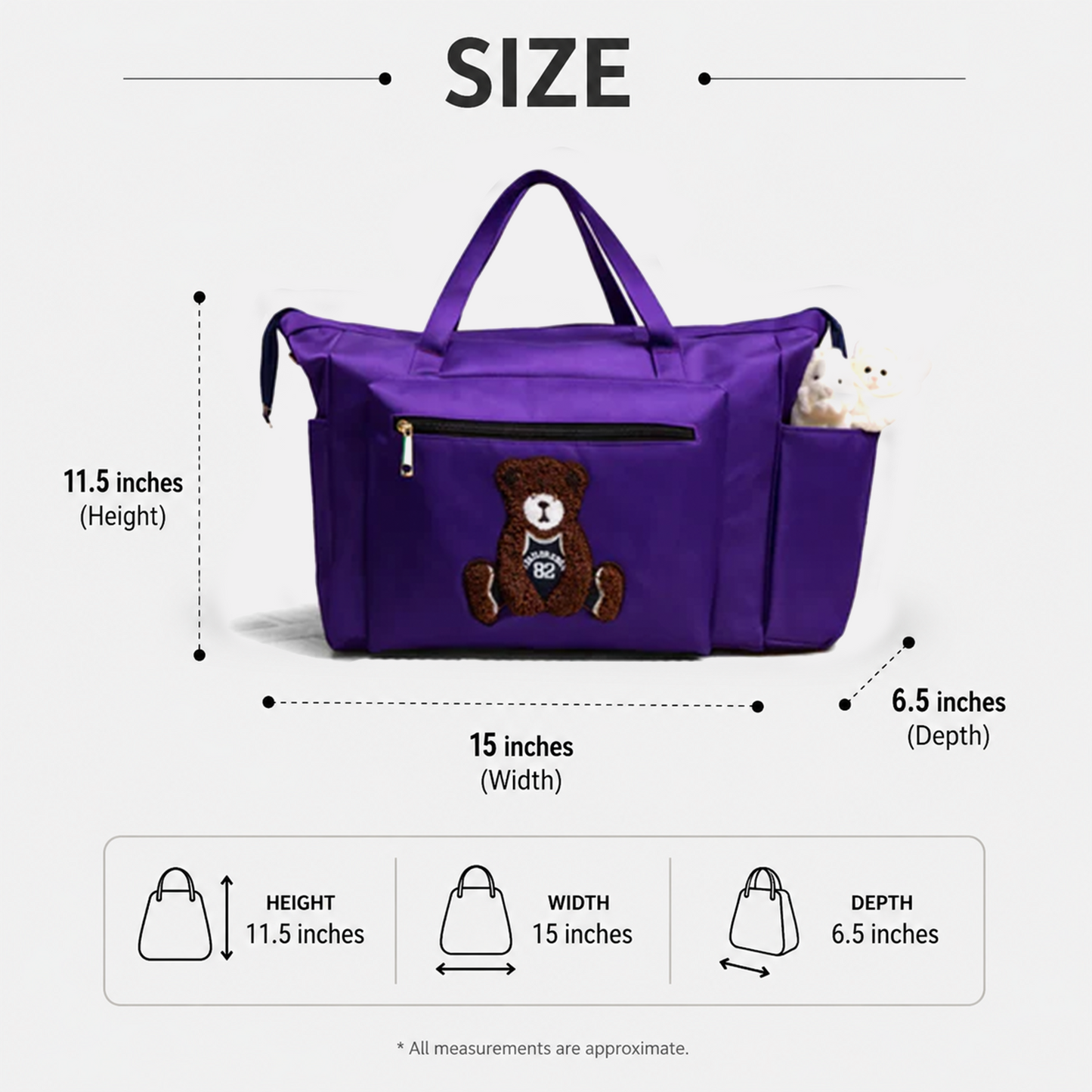 Purple Baby bag