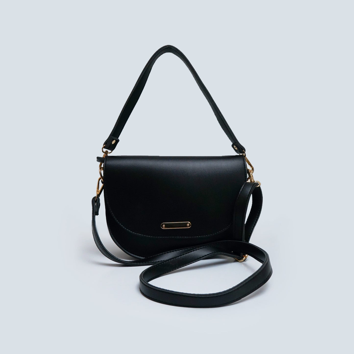 Black saddle bag