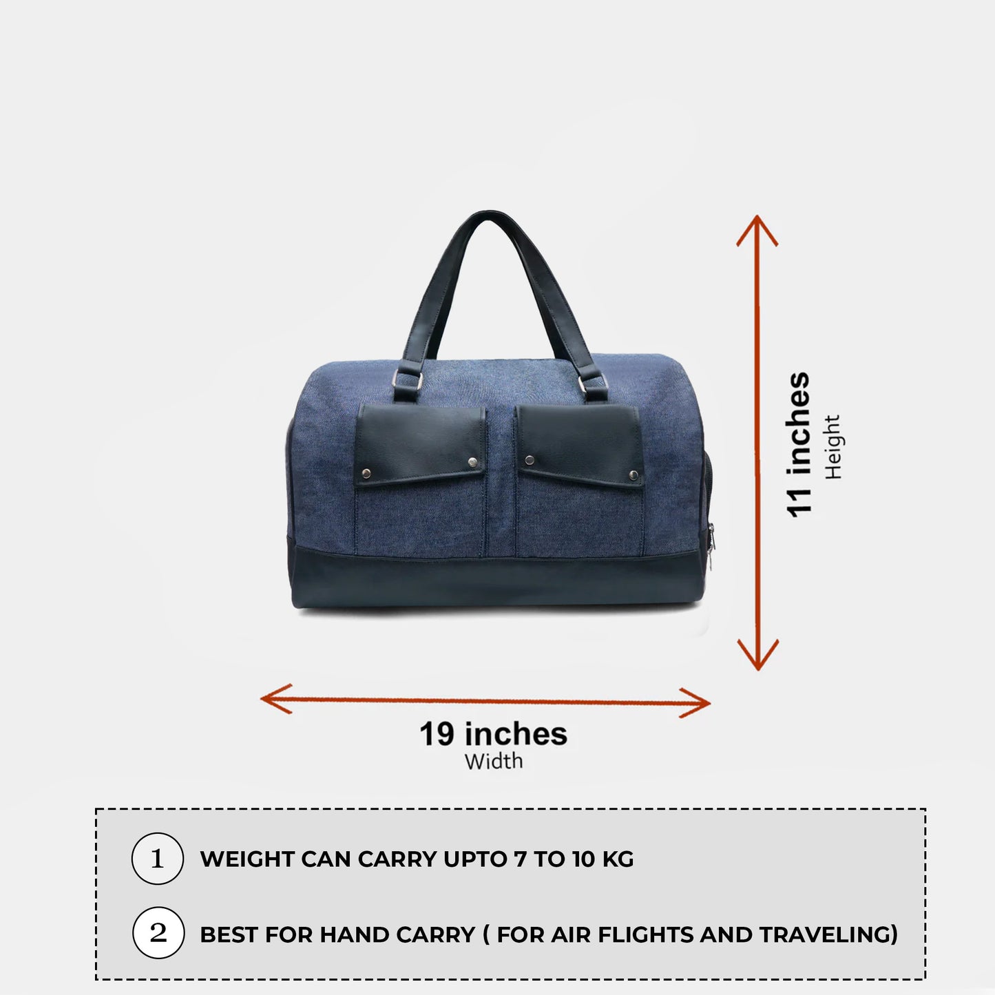 Denim Duffle Bag