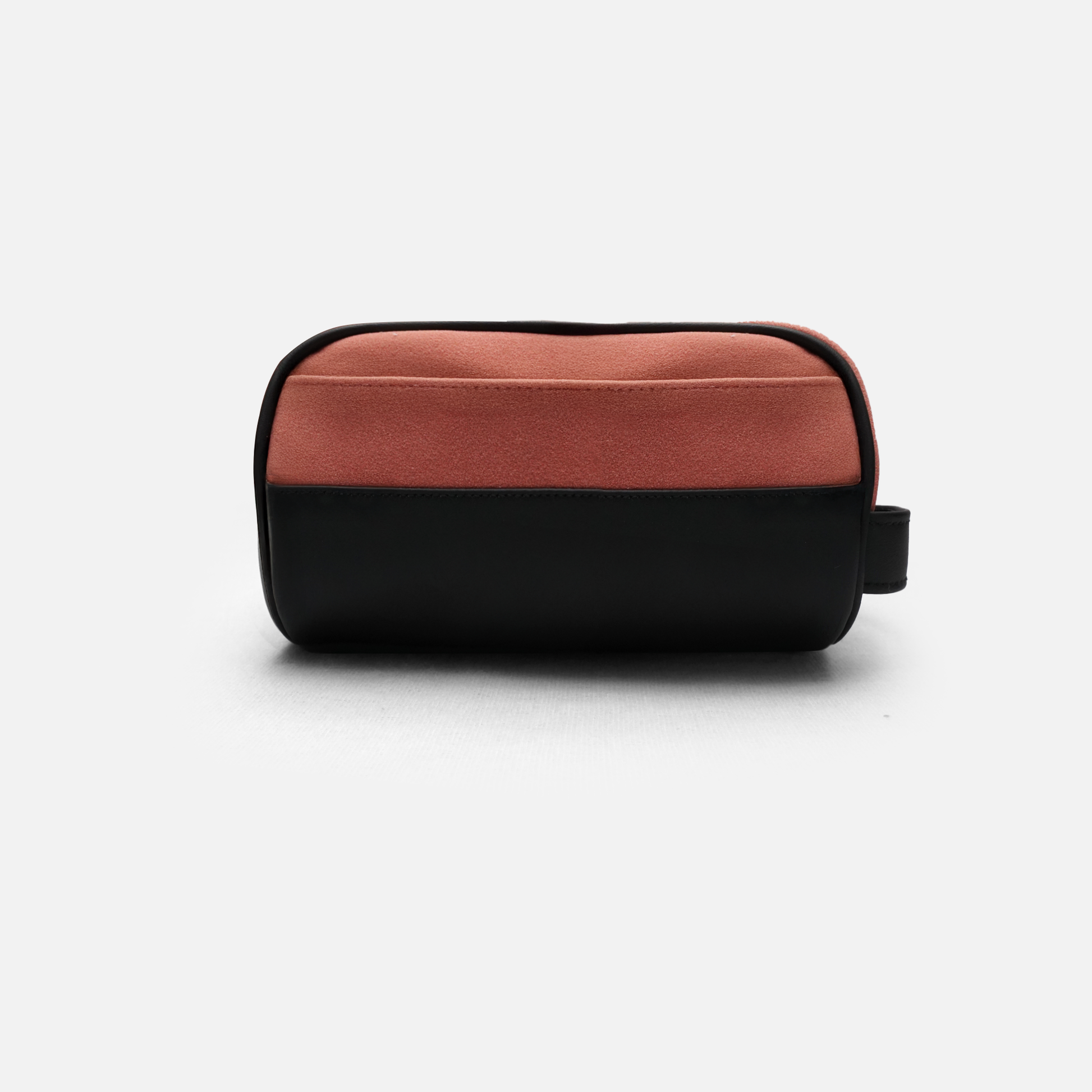 blush suede toiletry bag travel organizer