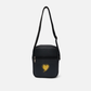 Yellow heart cross body bag