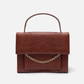 Croc-Embossed Burgundy shade bag