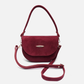 Suede Burgundy saddle bag