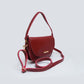 Burgundy saddle bag