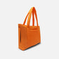 Pure orange puffy tote bag