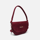 Suede Burgundy saddle bag