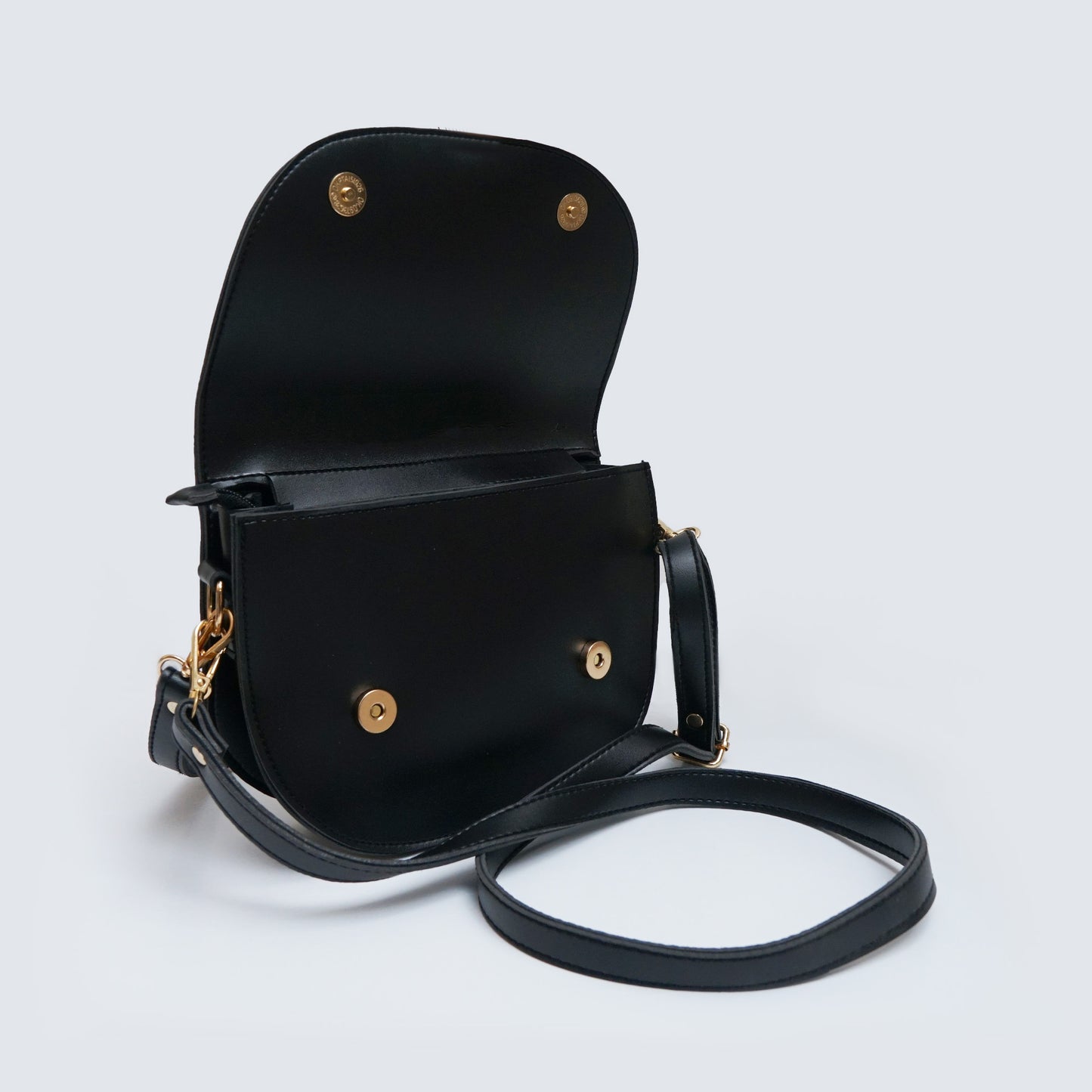 Black saddle bag