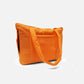 Pure orange puffy tote bag