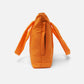 Pure orange puffy tote bag