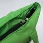 Forest green puffy tote bag