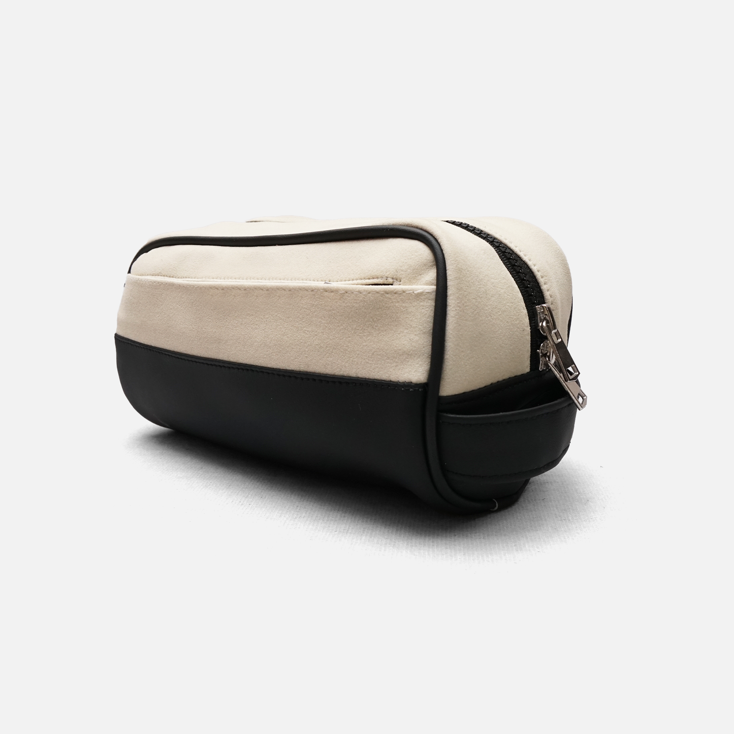 Cream White Suede toiletry