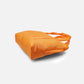 Pure orange puffy tote bag