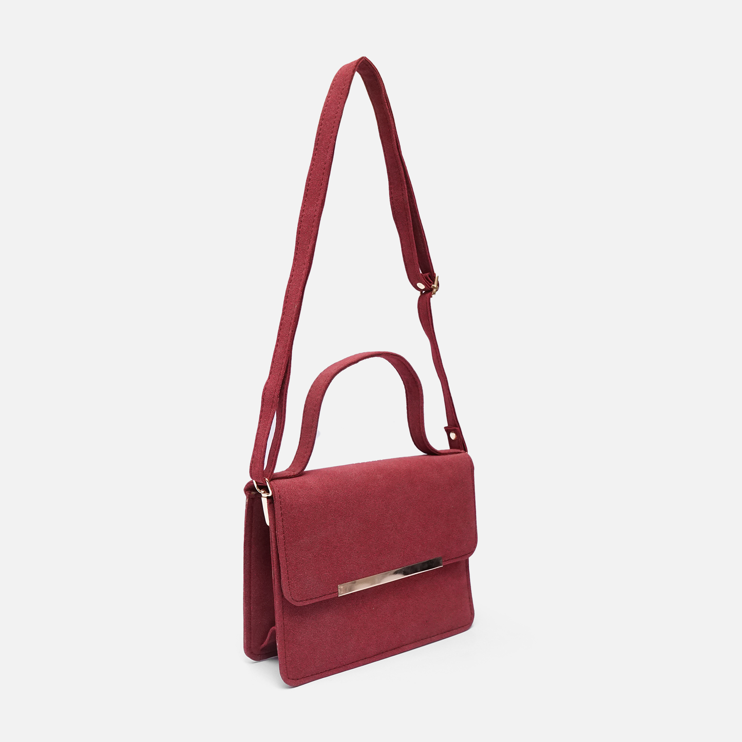 Crimson Minimalist Shoulder & Crossbody Bag