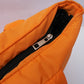 Pure orange puffy tote bag