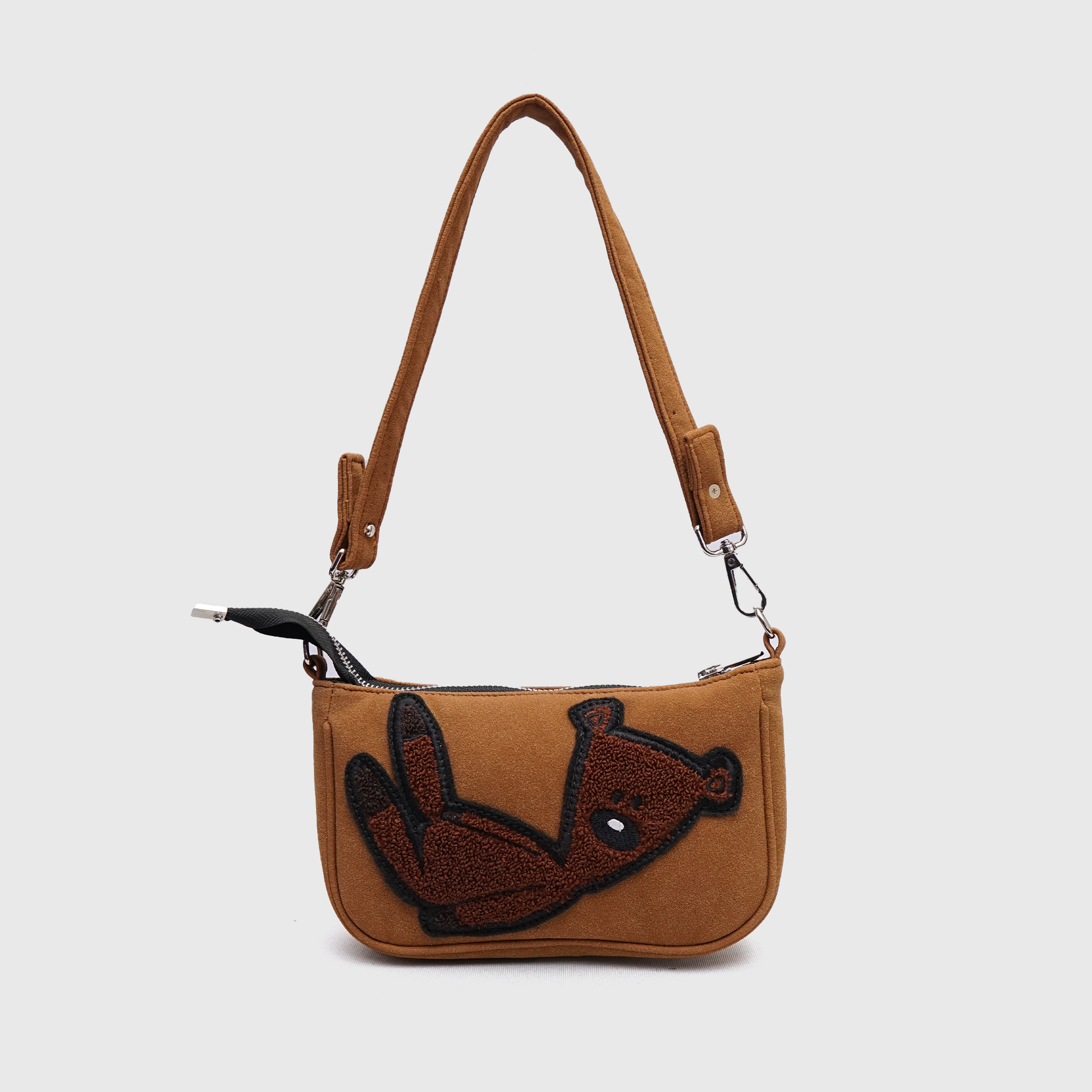 Mr Bean mini shoulder handbag for girls with cute teddy bear patch and adjustable strap
Brown suede mini shoulder bag with teddy patch design for casual everyday fashion
Aesthetic girls shoulder bag with soft suede finish and zipper closure
Cute teddy bear handbag for women with premium soft texture and compact design
Trendy mini shoulder purse for girls in brown suede with embroidered teddy artwork
Stylish Mr Bean shoulder hand bag with adjustable strap and modern aesthetic look
Fashion mini handbag 