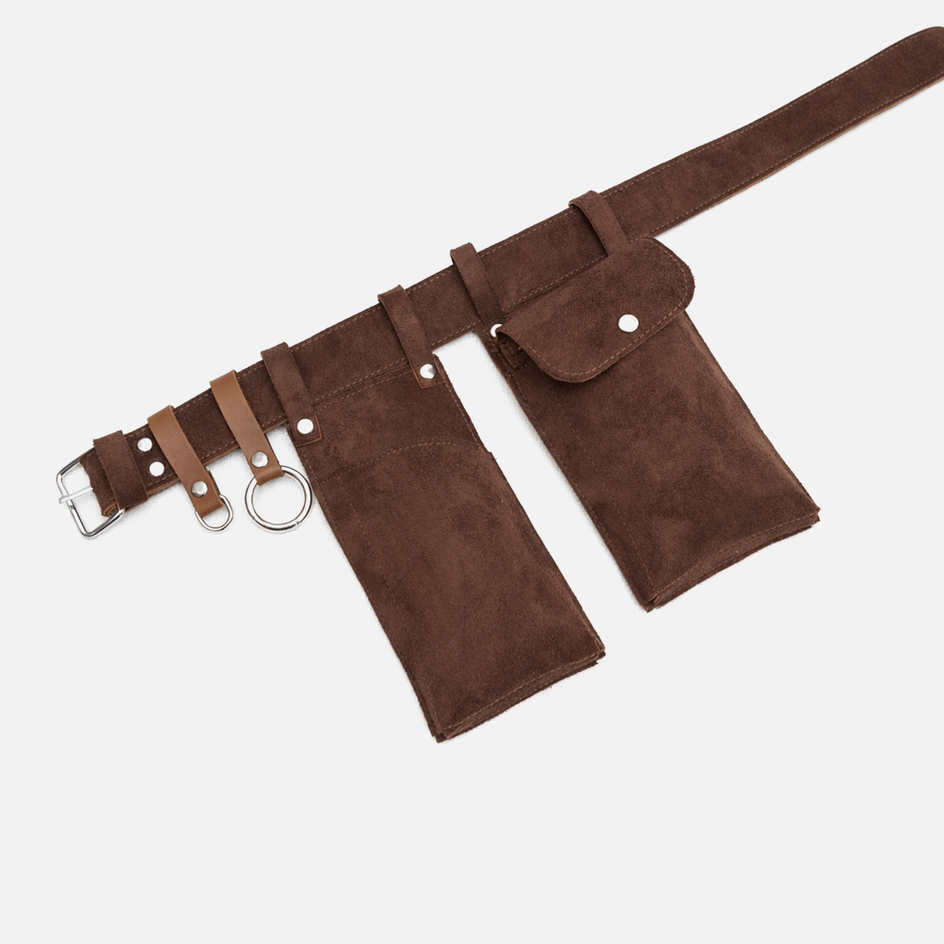 Brown Multi Pocket Waist Belt Bag – Hands-Free Utility Belt Pakistan