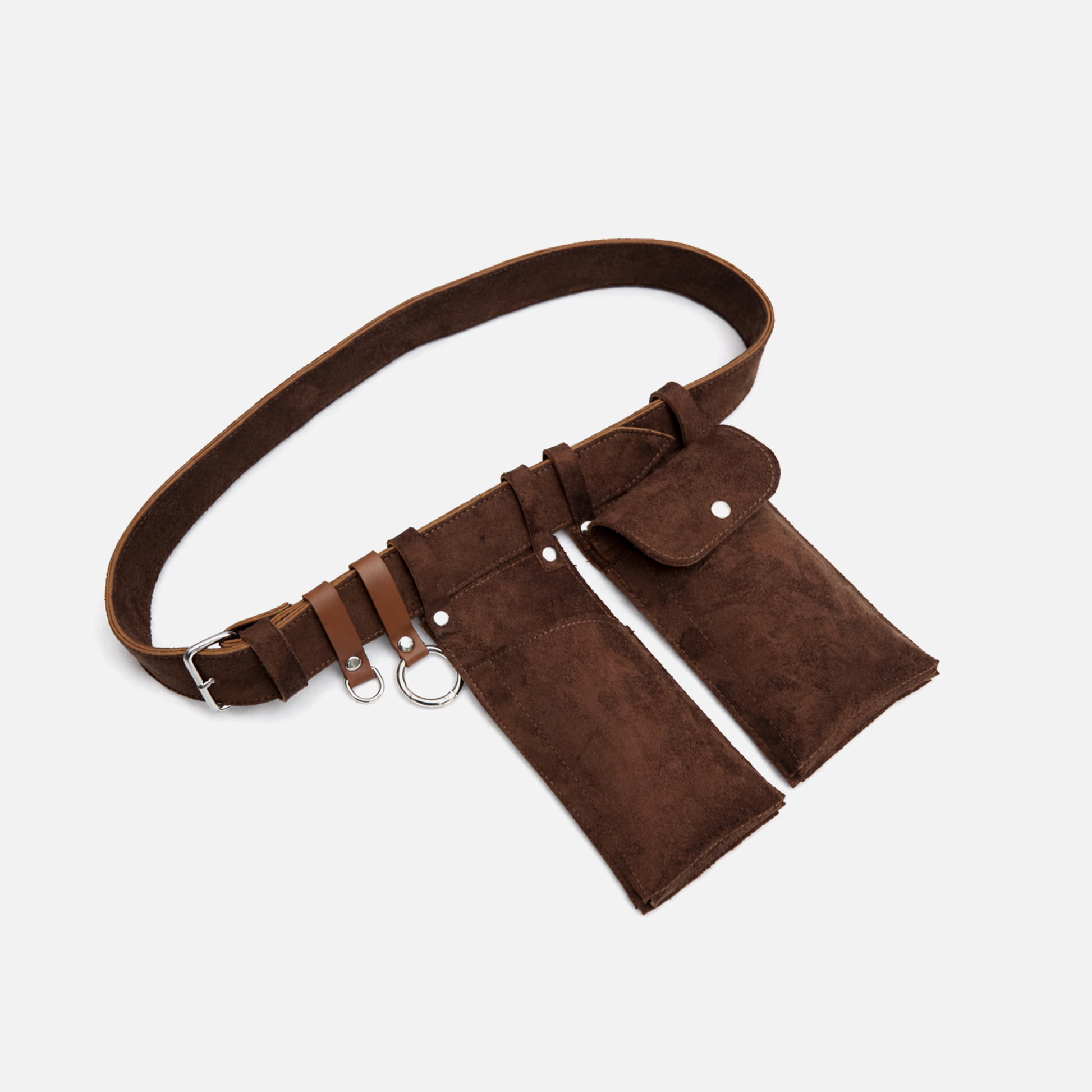 Brown Multi Pocket Waist Belt Bag – Hands-Free Utility Belt Pakistan