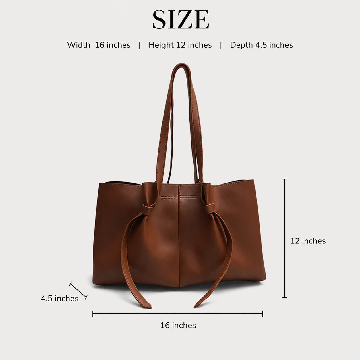Brown Minimalist Tote