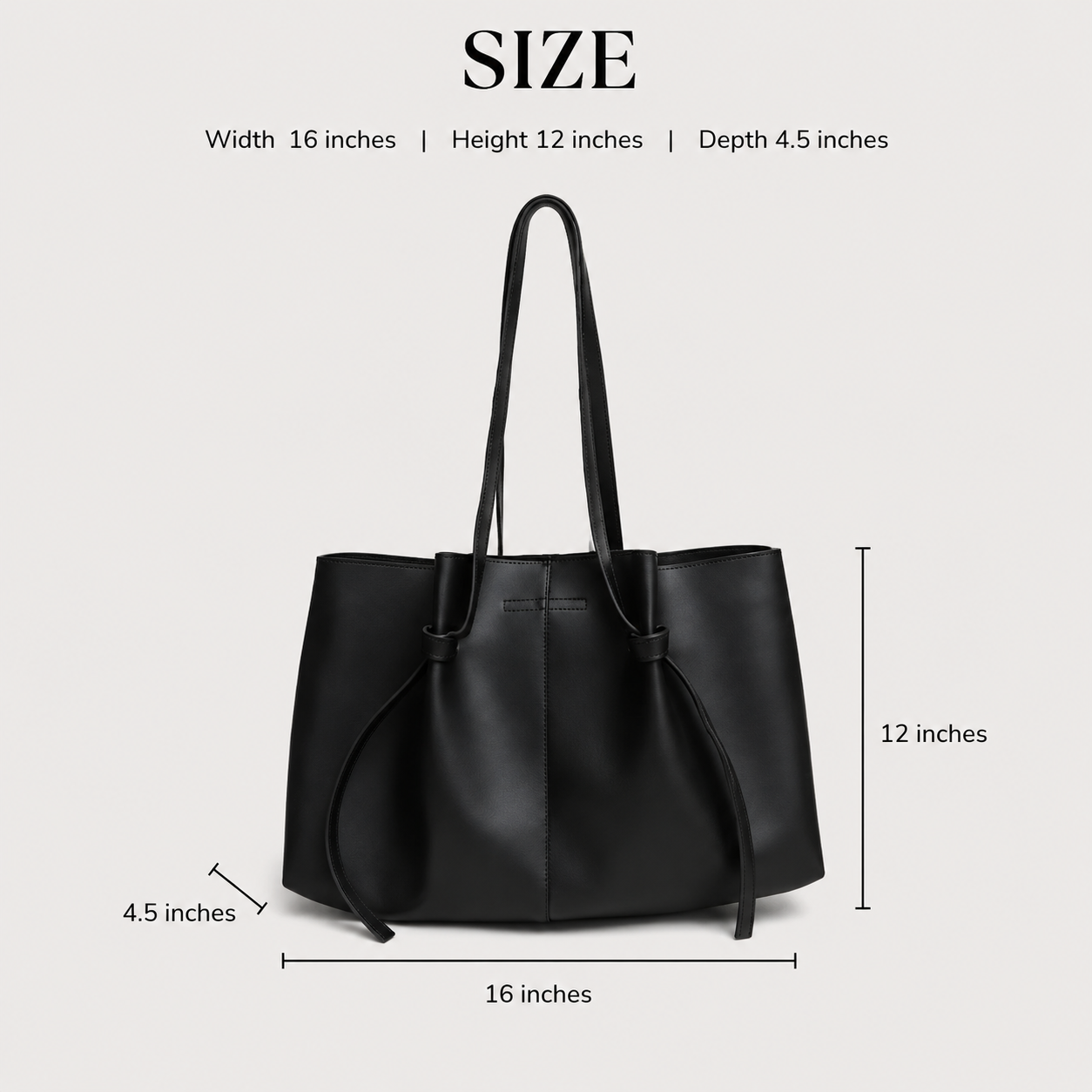 Black Minimalist Tote