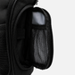 Compact black hanging toiletry bag with multiple compartments and durable build