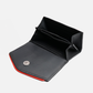 Compact black wallet organizer with multiple compartments