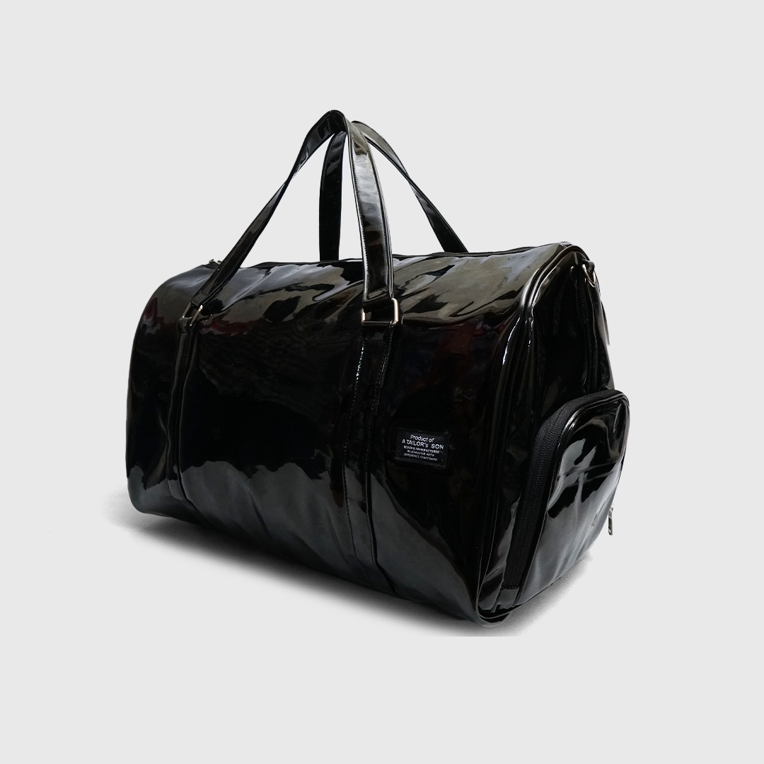 High gloss gym duffle bag for travel and workouts