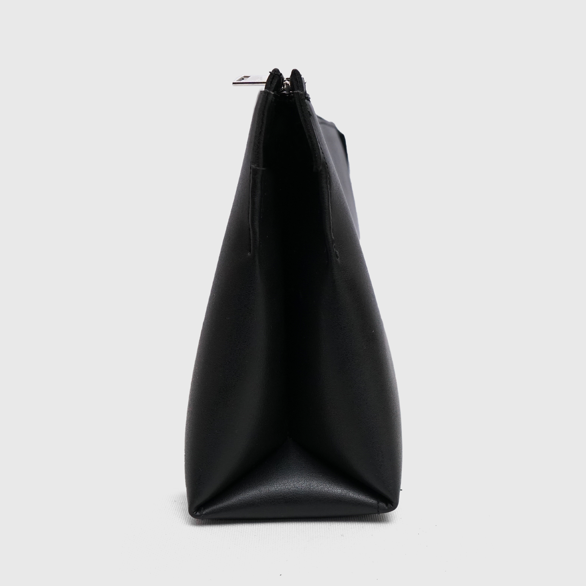 Luxury matte black rexine clutch for women with elegant finishing