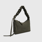 Minimalist olive shoulder purse