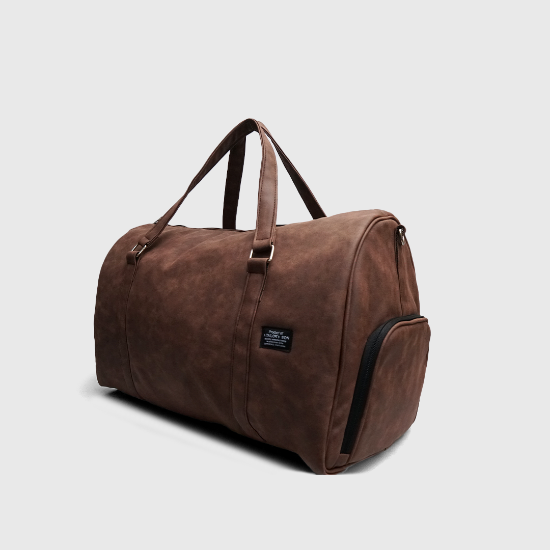 Premium brown duffle bag by A Tailor Son