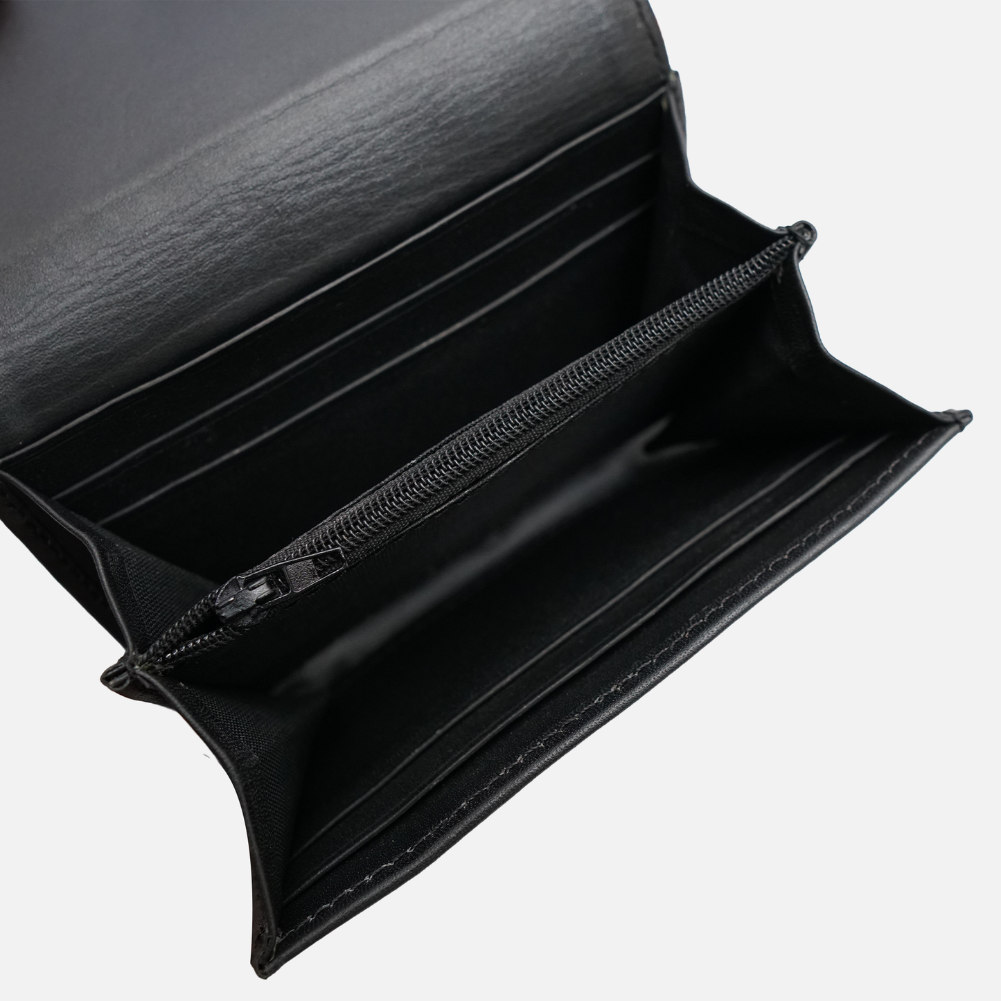 Premium rexine wallet clutch with magnetic button closure