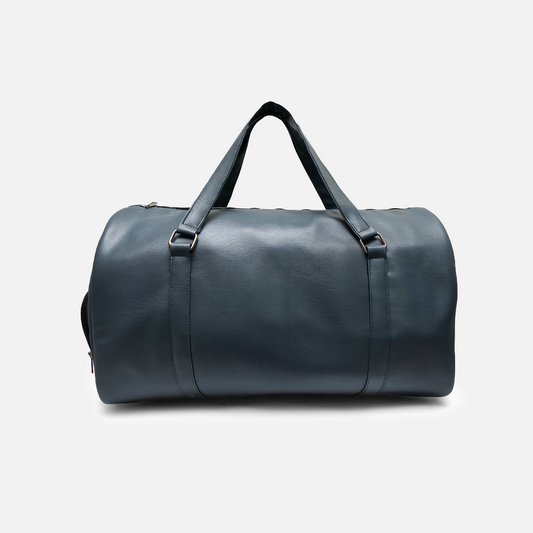 Steel blue duffle bag