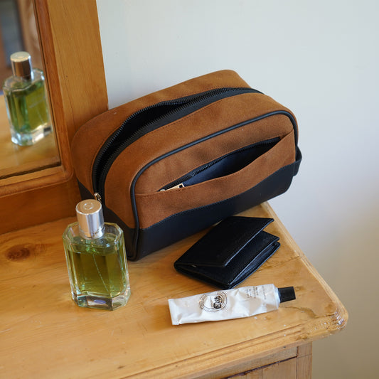 Suede toiletry