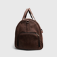 Vintage style brown gym duffle bag