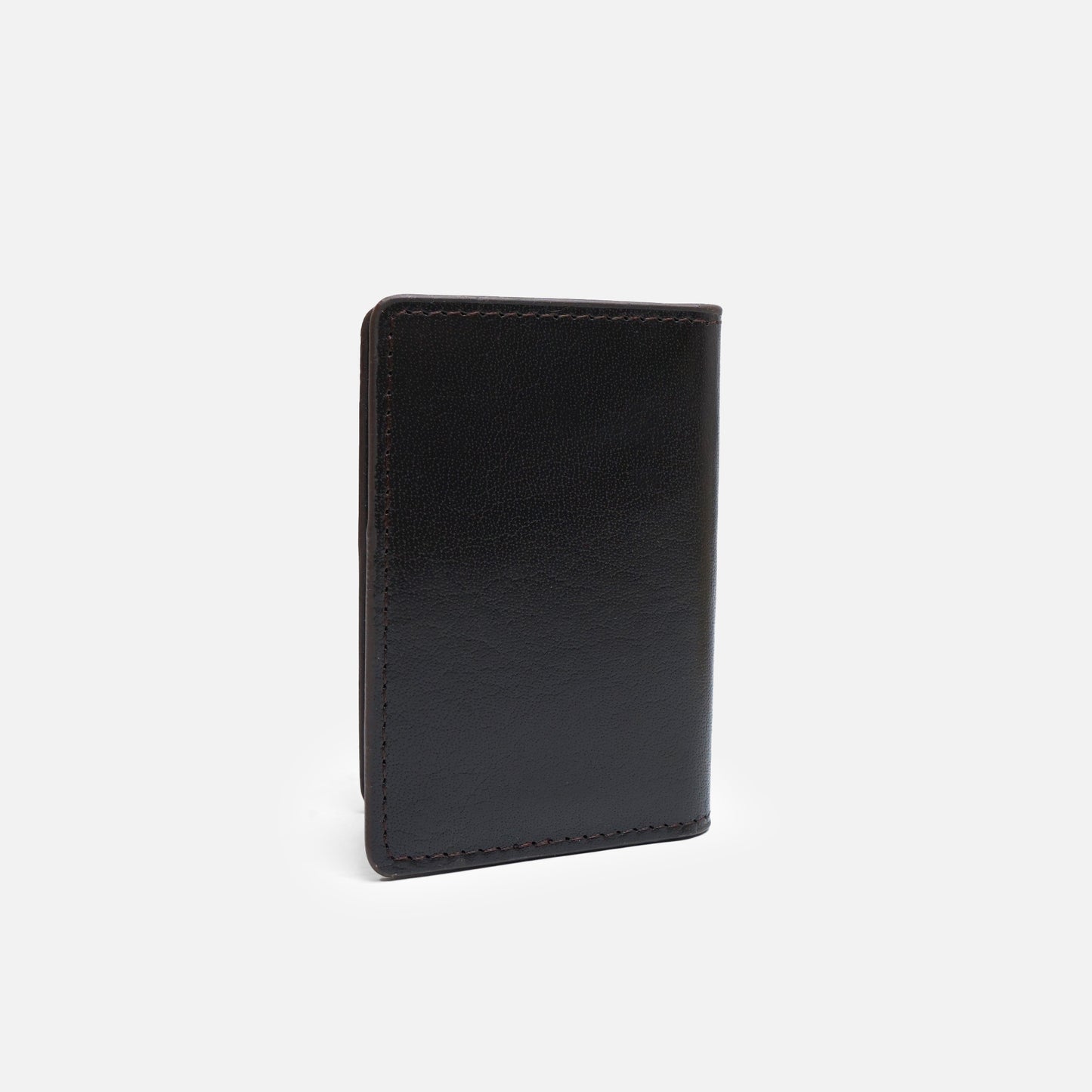 Bi Fold Card Holder Dark brown