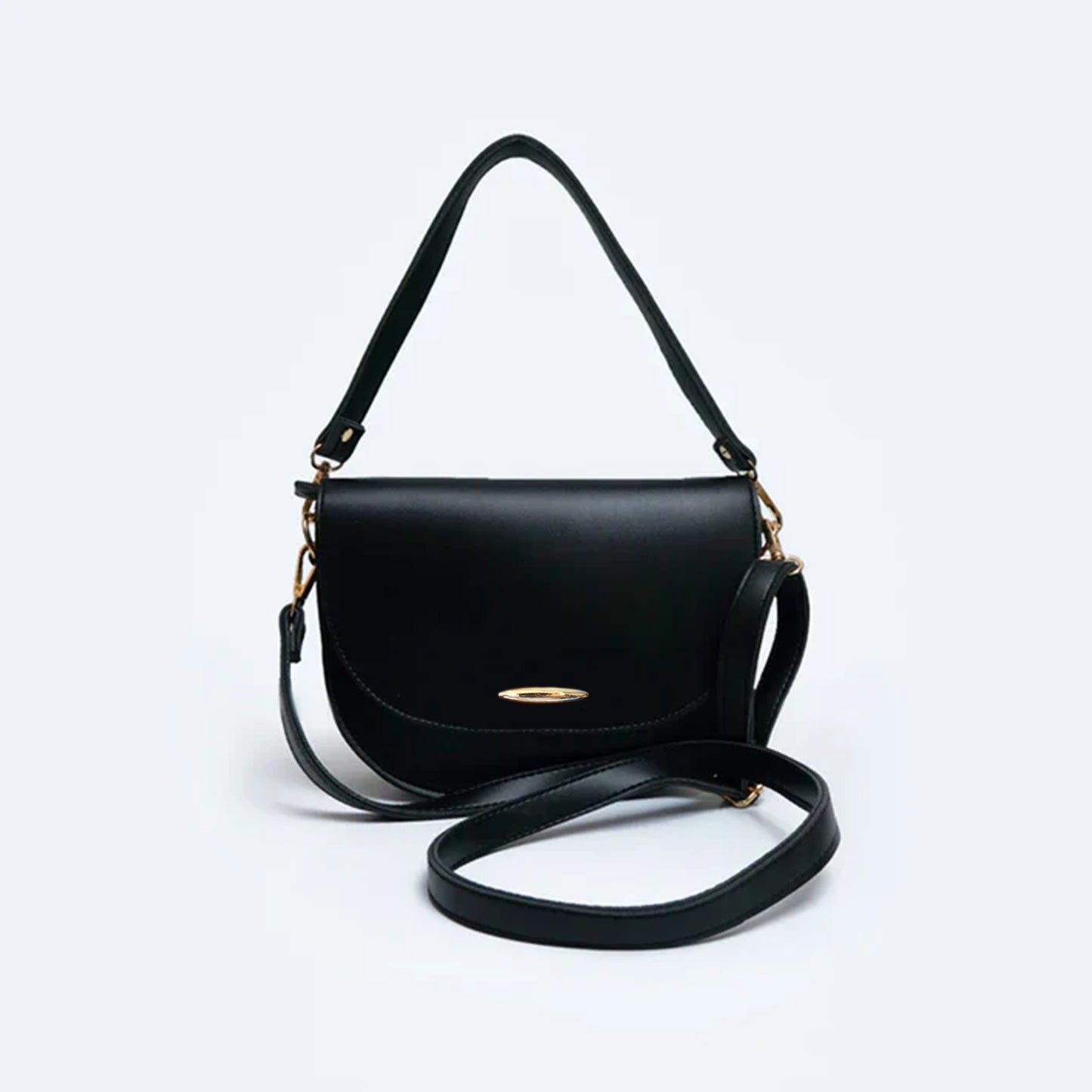 Black saddle bag