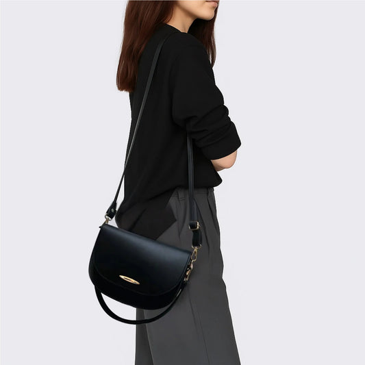 Black saddle bag