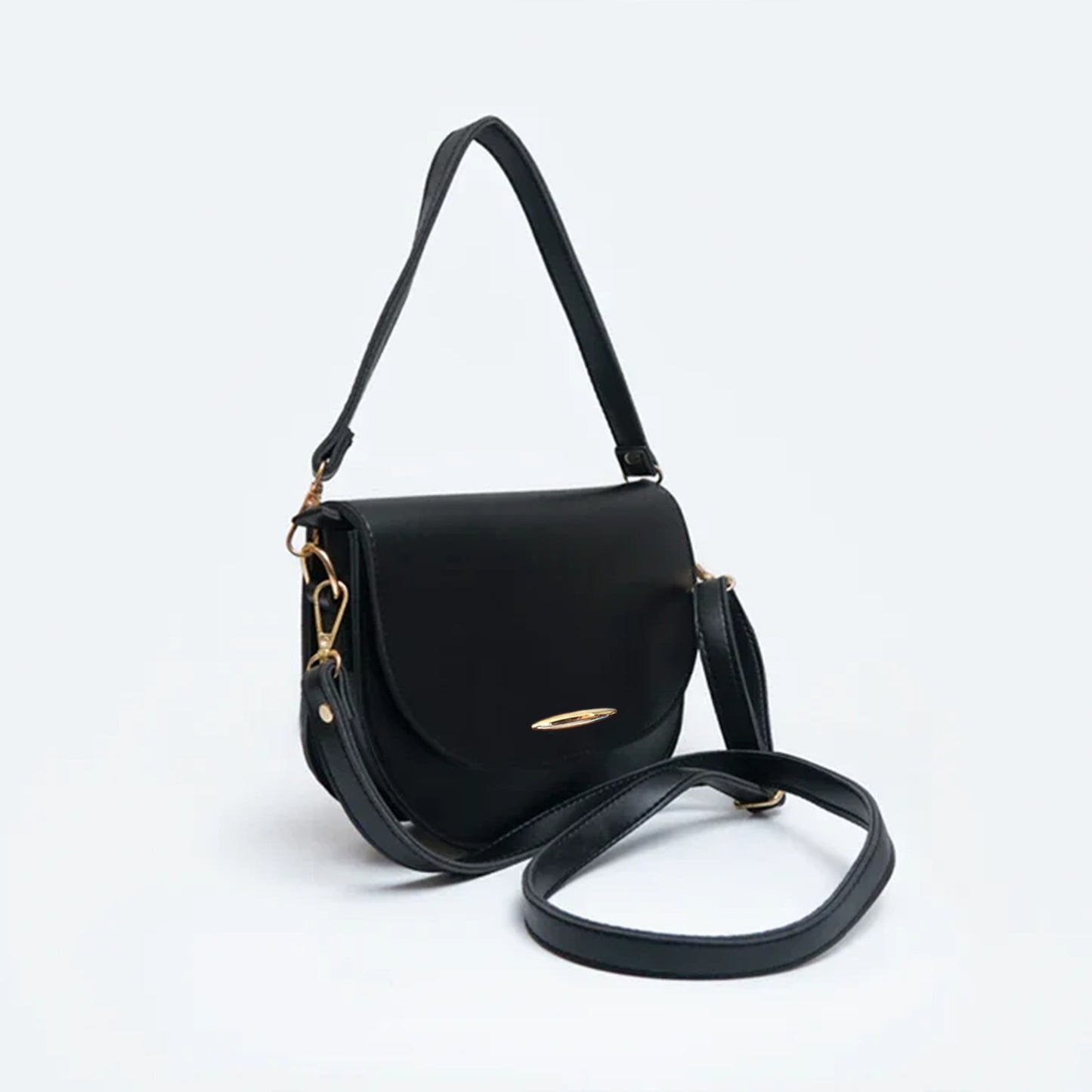 Black saddle bag