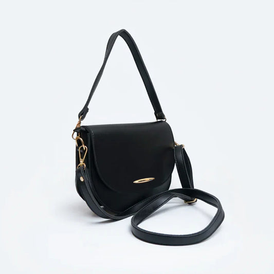 Black saddle bag