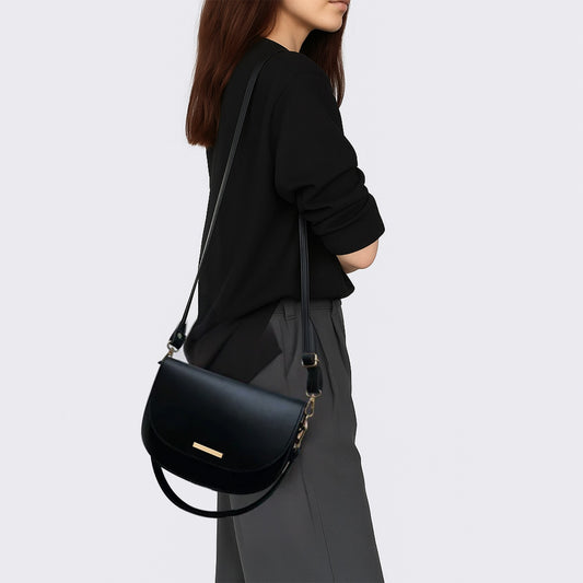 Black saddle bag