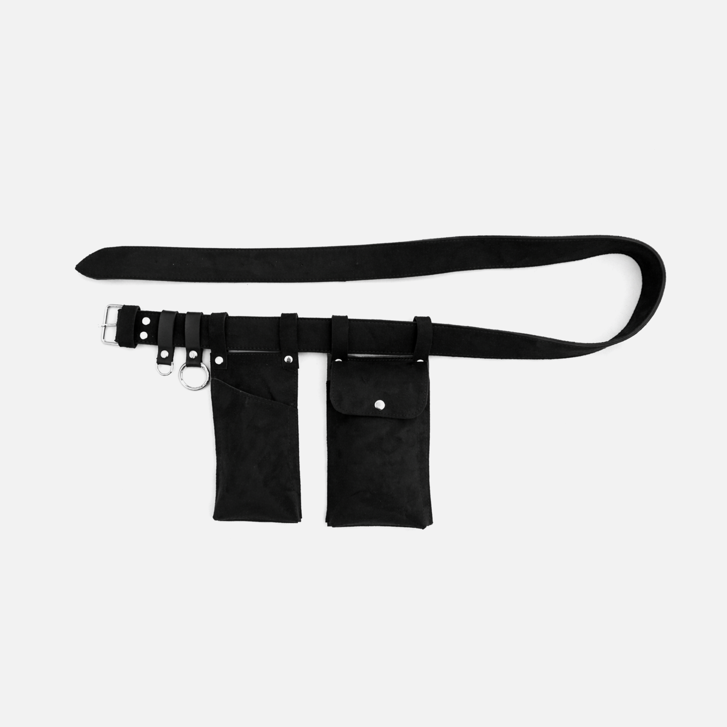 black waist belt bag for men hands free utility belt pouch street style fashion