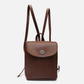 brown mini backpack stylish
