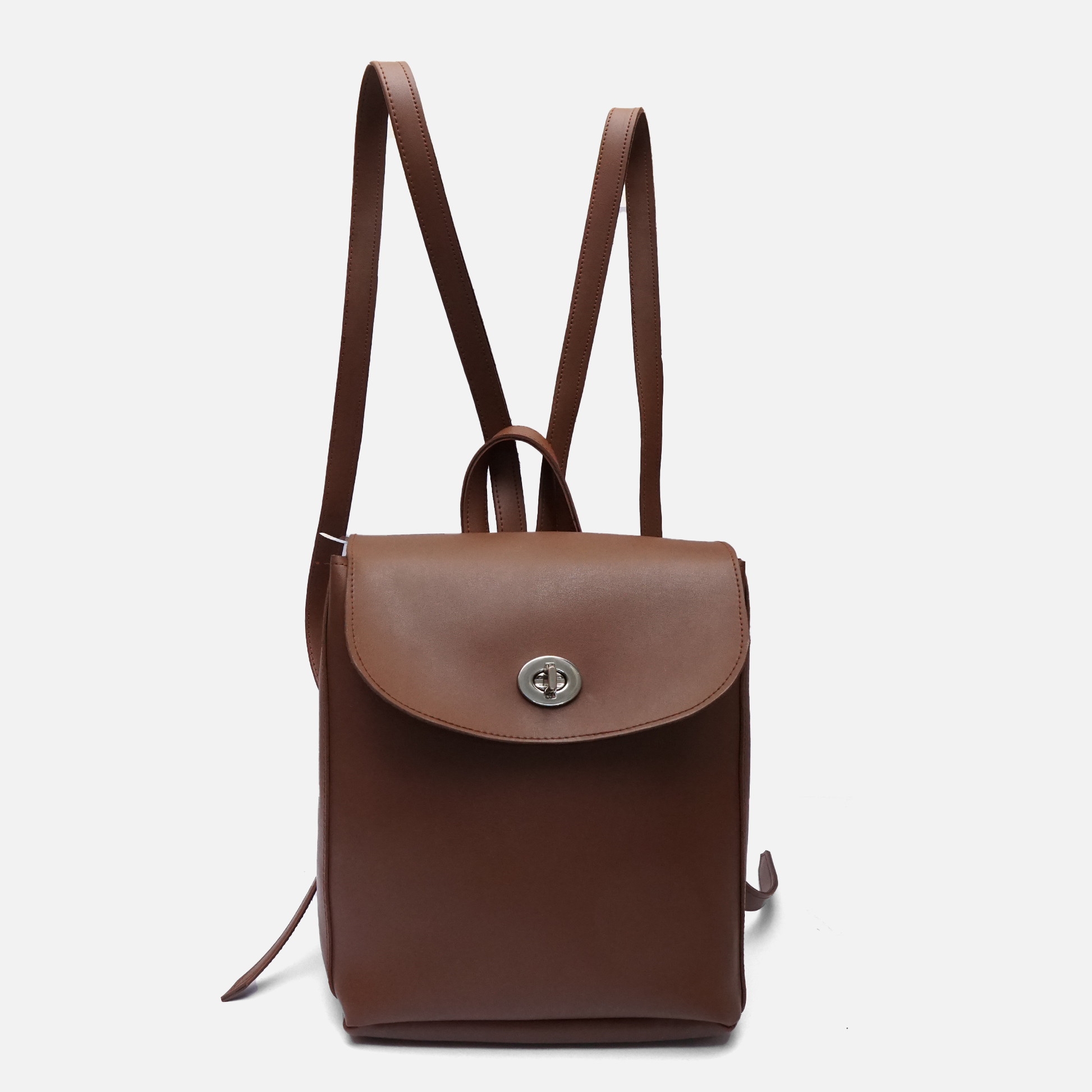 brown mini backpack stylish